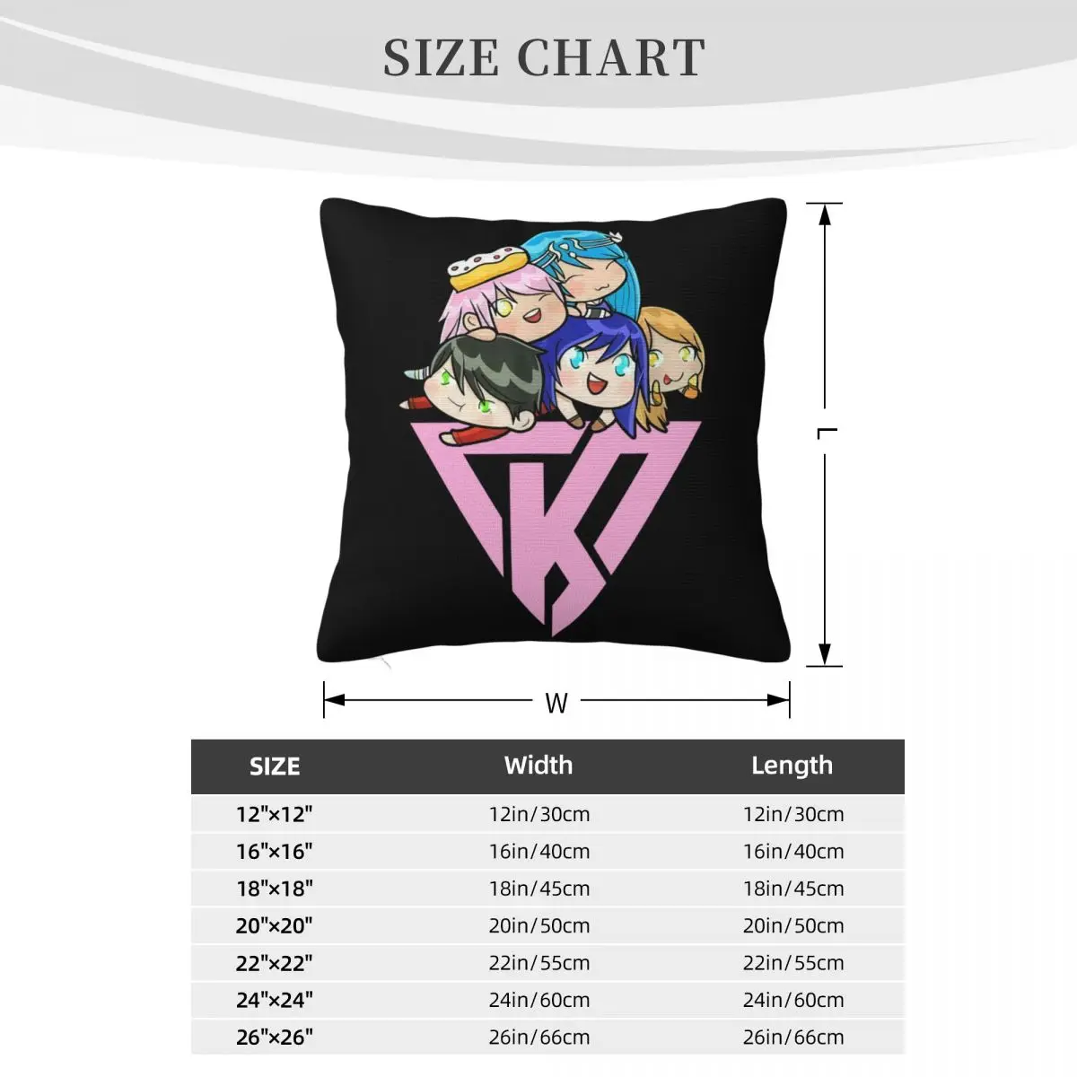 Gacha Life Funneh Krew Видеоигра Moe Makanan Black S 5XL День рождения Дети Kawaii Натуральная