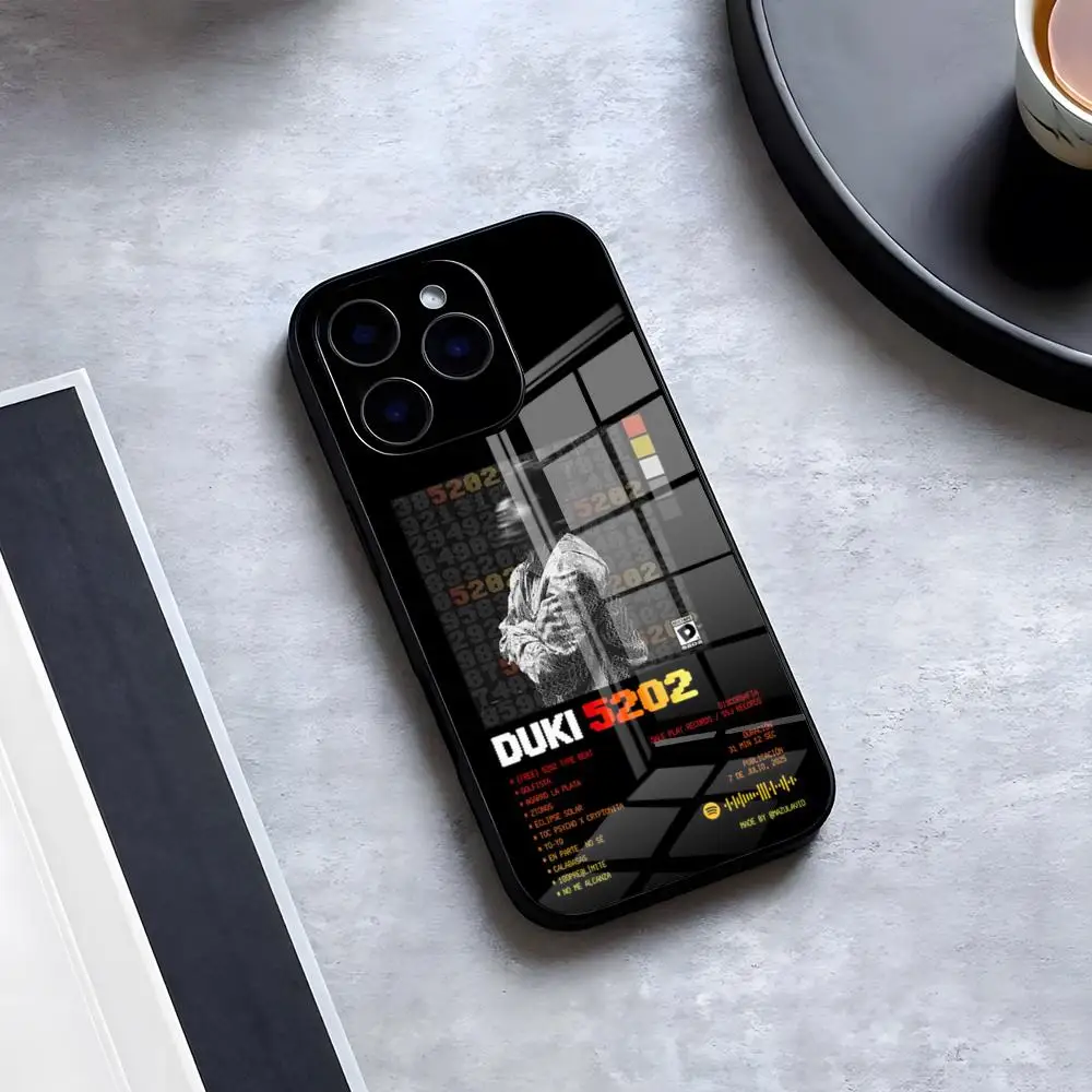 Фото Чехол Duki 5202 для iPhone 17 Pro Max, 16, 15, 14 Pro Max, 13, 11 Plus, стеклянная крышка №2