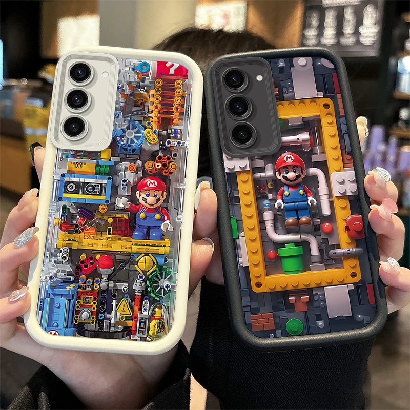 Фото Мягкий чехол Super M-Mario B-Bros для Samsung Galaxy S26 S25 S24 Ultra S23 S22 S21 Plus S20 FE A56 A55 A54 A53 A52 4G 5G, задняя крышка №1