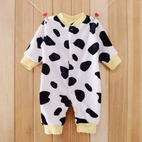 baby pajamas thickened coral fleece one piece clothes baby autumn and winter clothes winter rompers