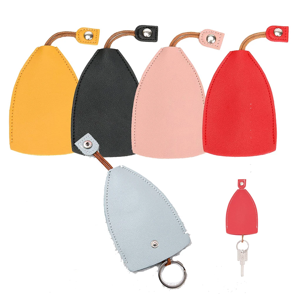

Cute Pull Type Key Case Cover Bag Leather Key Holder Case BagWallets Housekeepers Car Key Holder Case Keychain Pouch