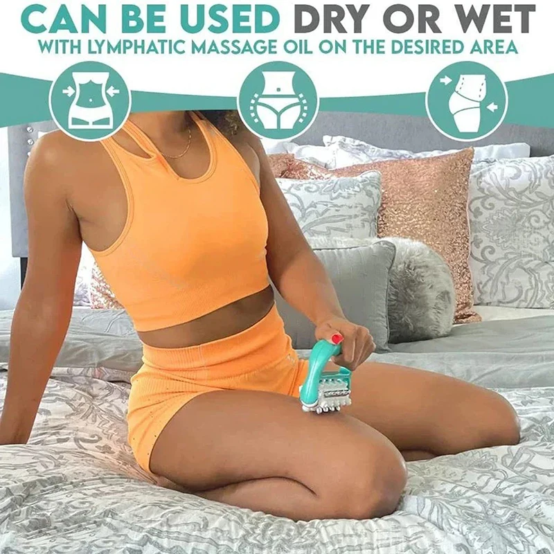 Гальванический роликовый массажер портативный ручной антиоблегченный