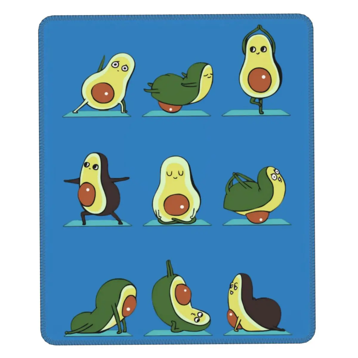 

Пользовательский ПК игровой коврик для мыши с противоскользящей резиновой основой симпатичный коврик для мыши с авокадо йогой офисный ков...