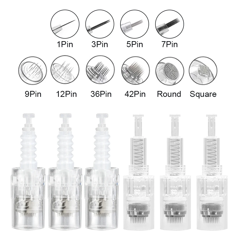 

10/30/50pcs Bayonet Screw Cartridge Micro Needles for Electric Derma Pen Micro needle 9/12/24/36/42 Nano Needles Tattoo Needles