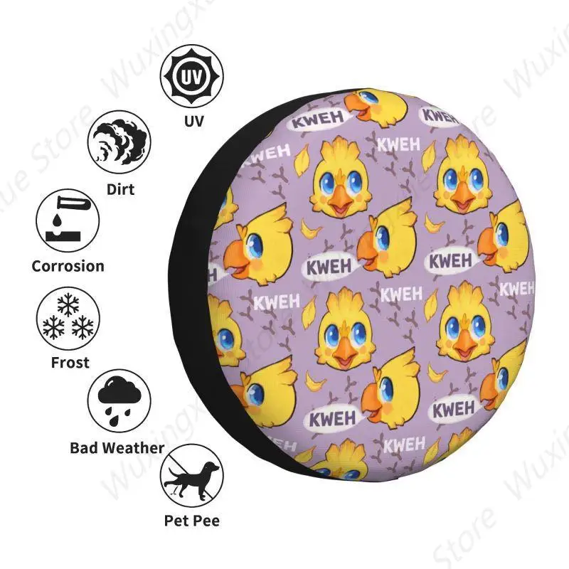 Милый чехол на запасное колесо Chocobo для прицепа Jeep Pajero 4x4 индивидуальная защита