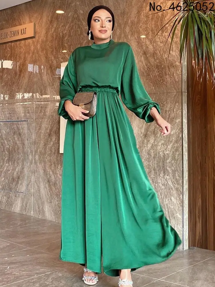 

Рамадан ИД Мубарак Abaya Дубай, Турция Ислам Арабский мусульманский комплект Кафтан Абая для женщин скромная женская одежда