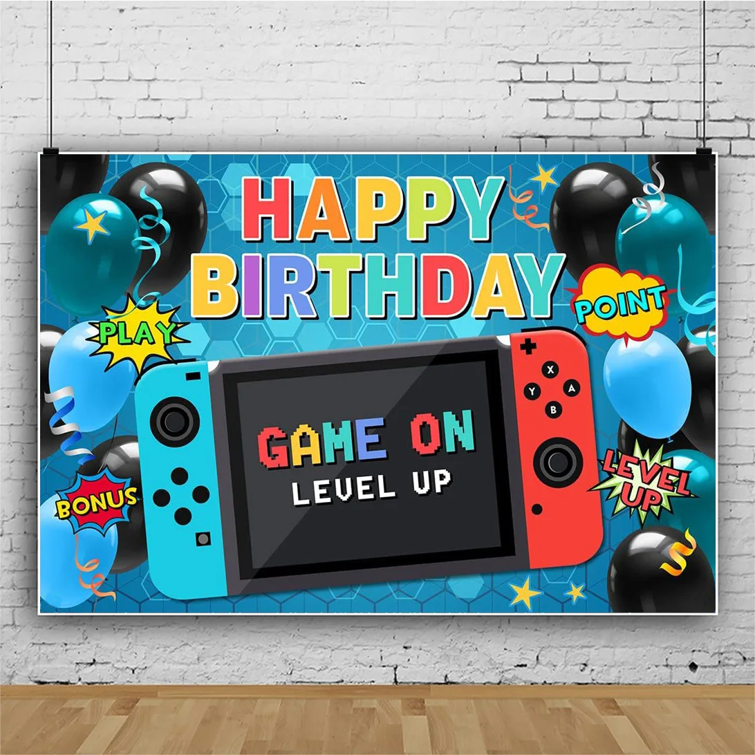 

Фотофон виниловый геймерский для праздника