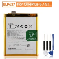 replacement phone battery blp637 for oneplus 5 5t one plus 5 5t genuine phone battery with free tools 3300mah