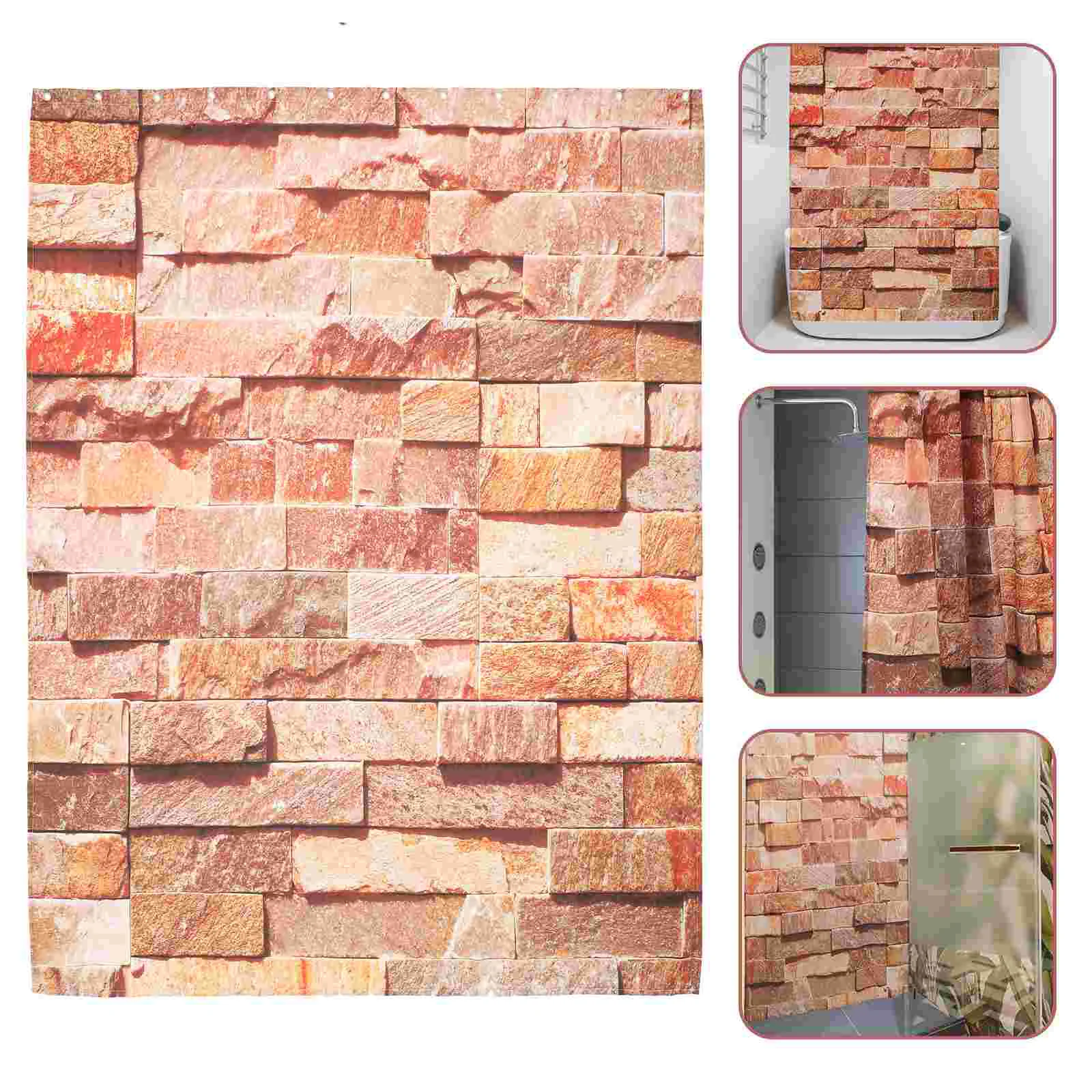 

Curtain Shower Bathroom Curtains Toilet Bath Home Liner Bathtub Accessories Coverings Window Cloth Door Drape Farmhouse Drapery