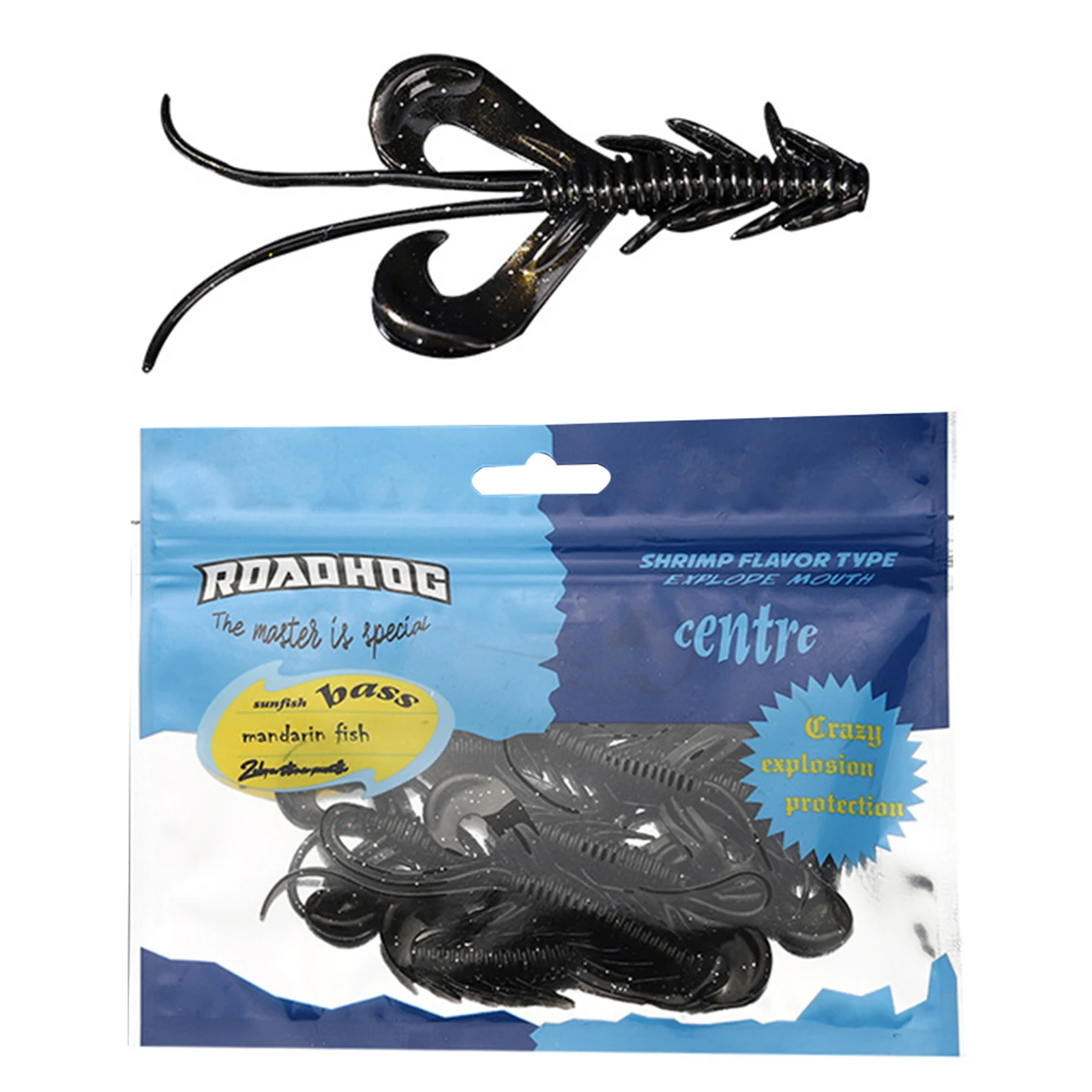 

8pcs Fishing Lures Shrimp Shaded High Frequency Reflection for Saltwater for Freshwater Jig Soft Baits High Frequency Reflection