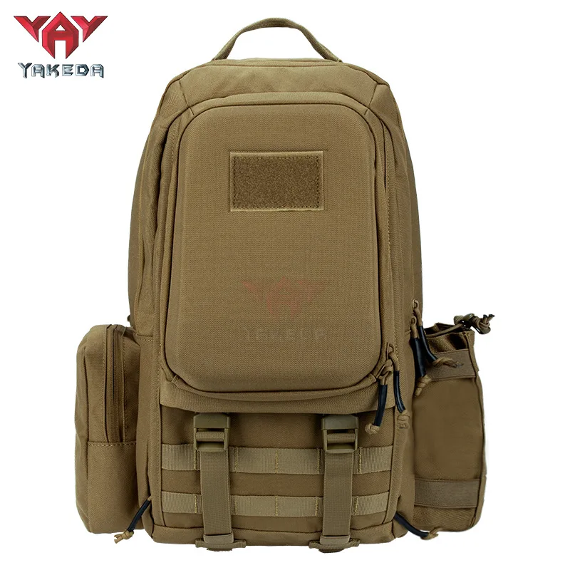 Фото YAKEDA PALS System Тактический альпинистский рюкзак MOLLE 1000D Водоотталкивающий, устойчивый к разрыву, уличная дорожная сумка для пешего туризма и кемпинга №1