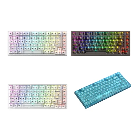 LAIMANEI 82 клавиш беспроводная механическая RGB клавиатура
