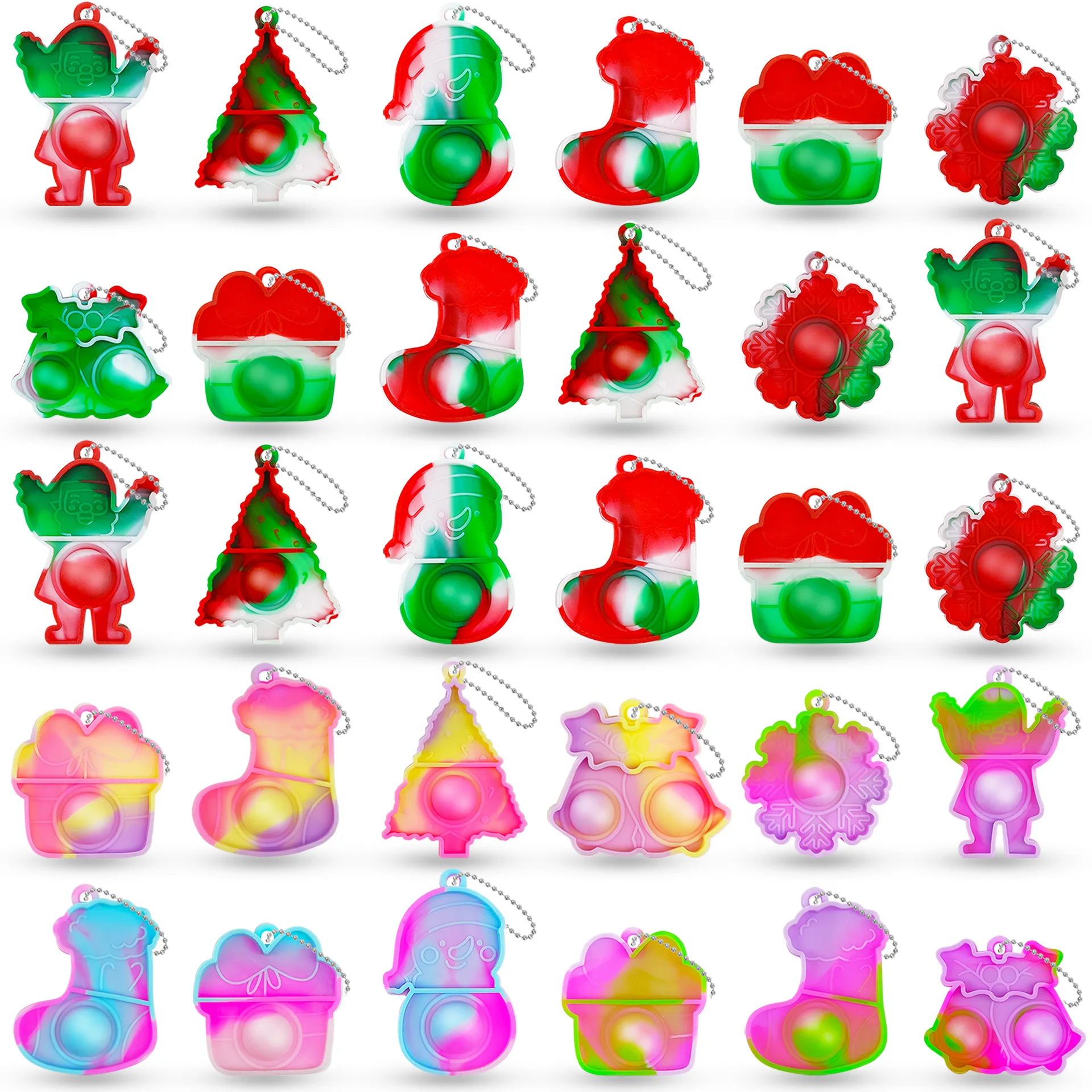 Пуш-пузырь для снятия стресса 10/30/50 шт