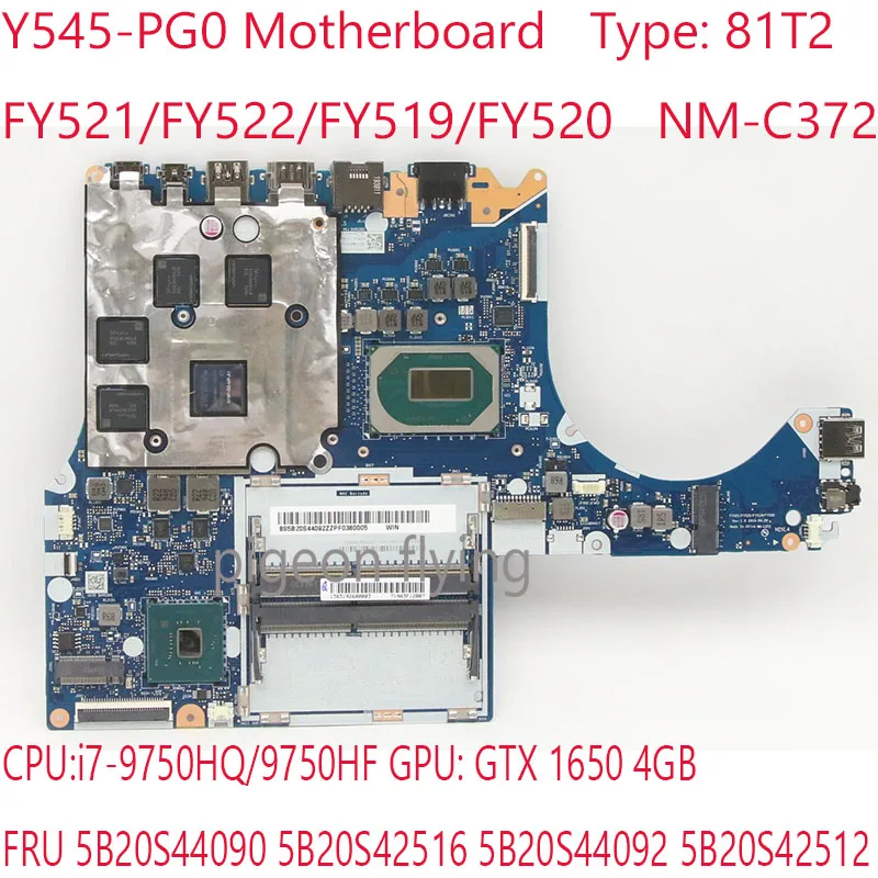 

Y545 материнская плата NM-C372 5B20S44090 5B20S42516 5B20S44092 5B20S42512