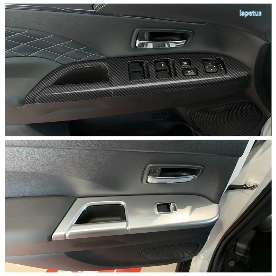 

Door Armrest Holder Window Glass Lift Button Switch Control Panel Cover Trim For Mitsubishi ASX 2014 - 2021 Matte Accessories