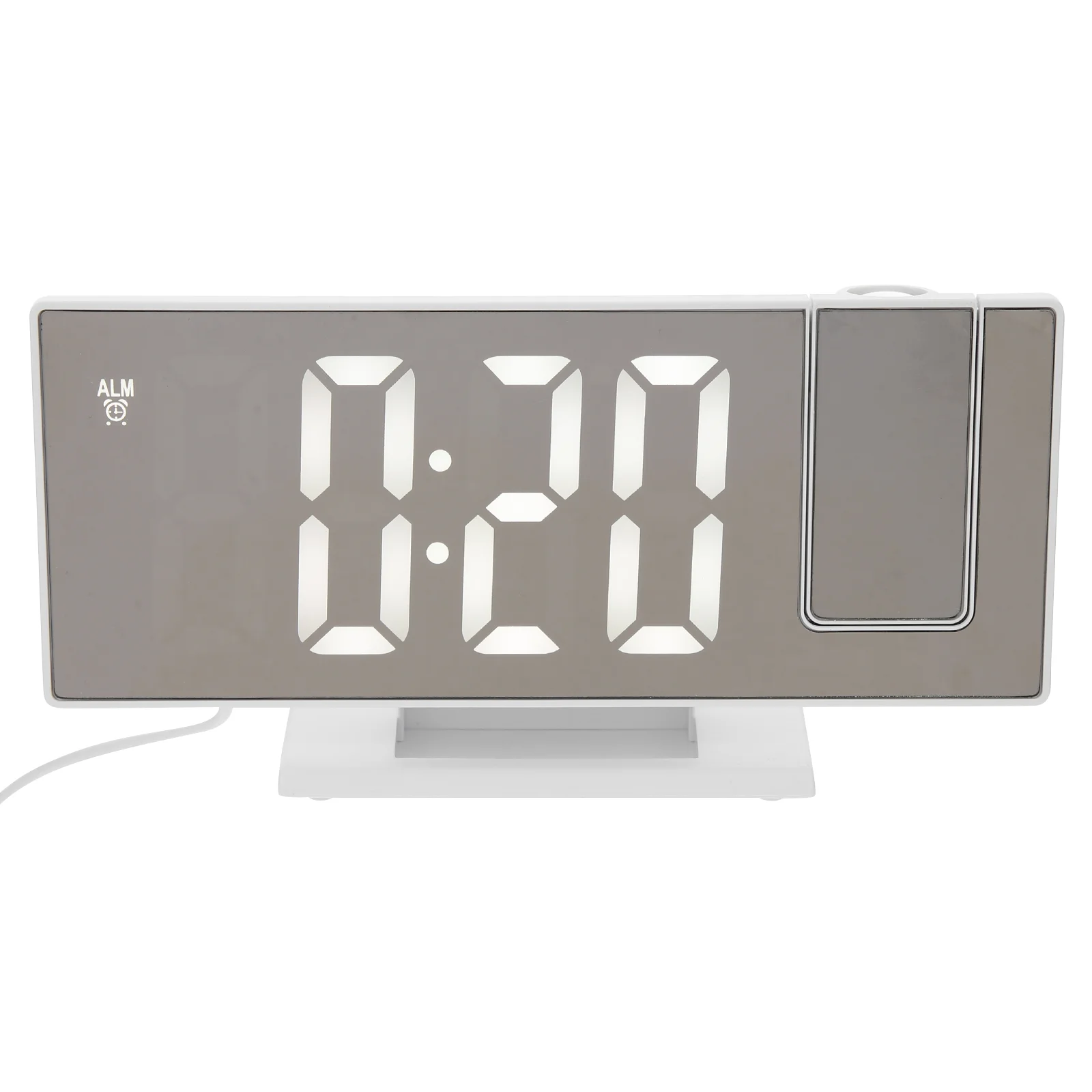 

1 Set Delicate Travel Projector Clock Alarm Clock With Projection On Ceiling Projection Clock for Home Living Room Decorate