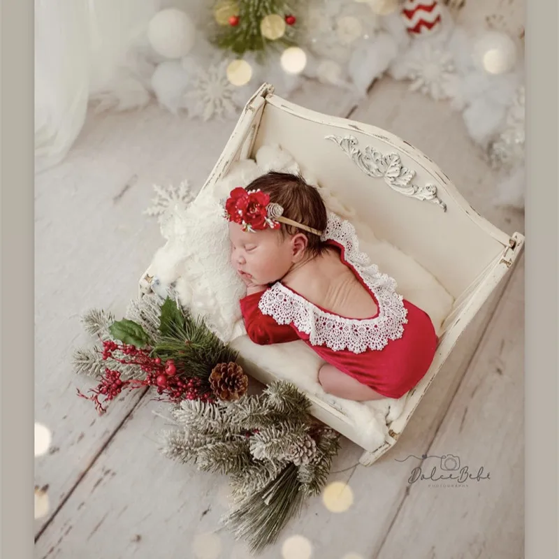 Кружевной Костюм принцессы для фотостудии девочек комбинезон с повязкой на