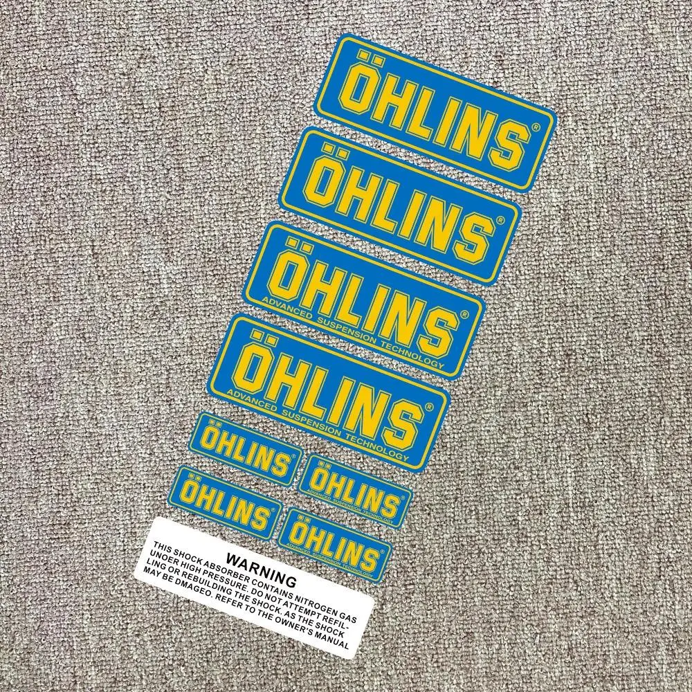 

OHLINS мотоциклетная боковая полоса, наклейка на велосипедный шлем, Стайлинг автомобиля, виниловая наклейка для YAMAHA Tmax Honda Suzuki Kawasaki Vespa