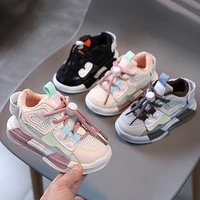 2023 new fashion baby casual shoes for kid breathable mesh sport shoes for boys girls soft bottom children running shoes tenis