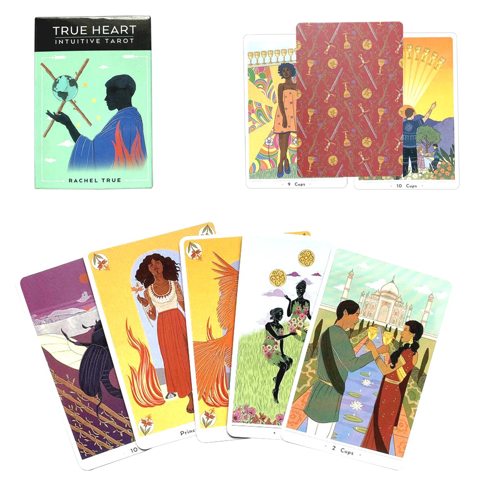 

New True Heart Intuitive Tarot Guidance Divination Deck Entertainment Parties Board Game Tarot Cards Deck Party Playing