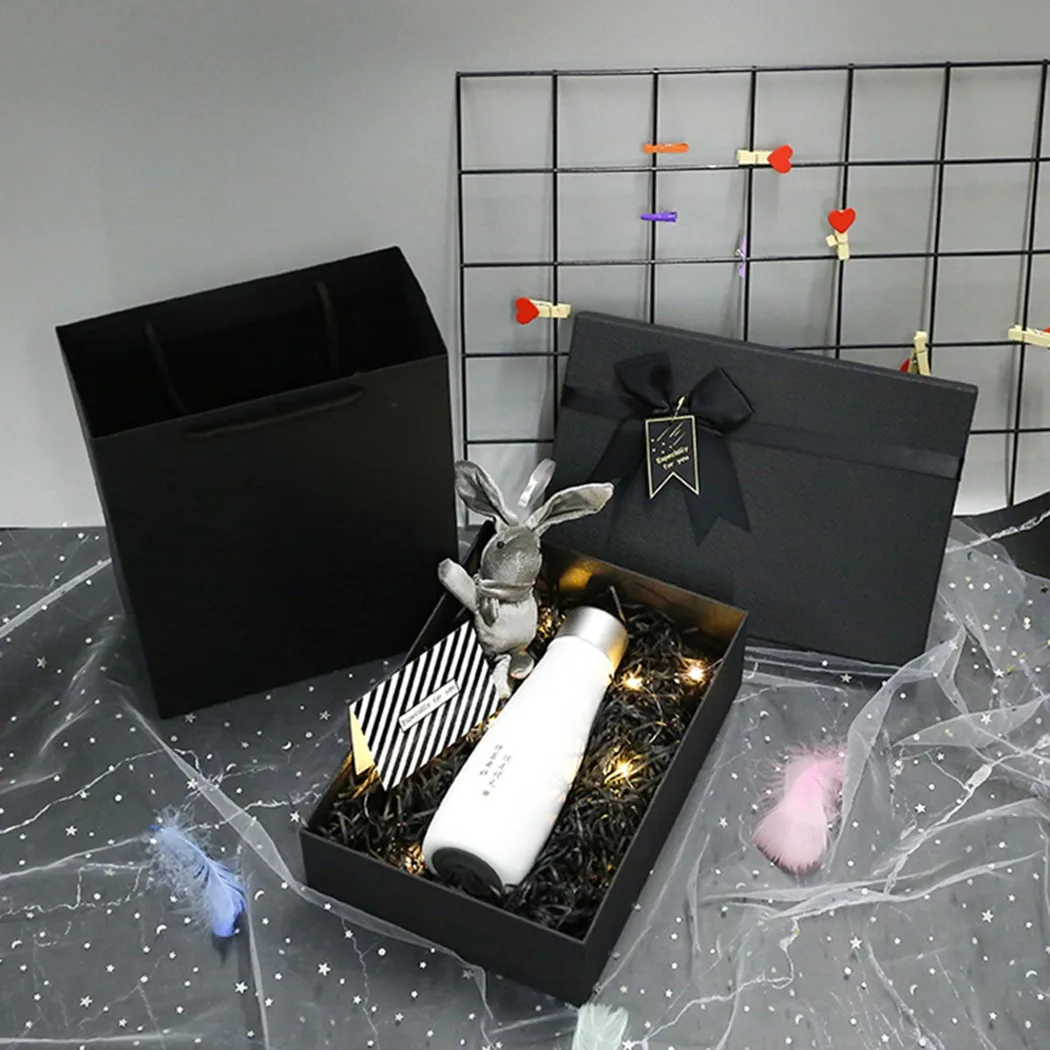 

Magnetic Box,Ribbon Gift Box, Kraft Paper Packaging Box,Rigid Thick Birthday Gift Boxes For Wedding Chocolate Event Party Decor