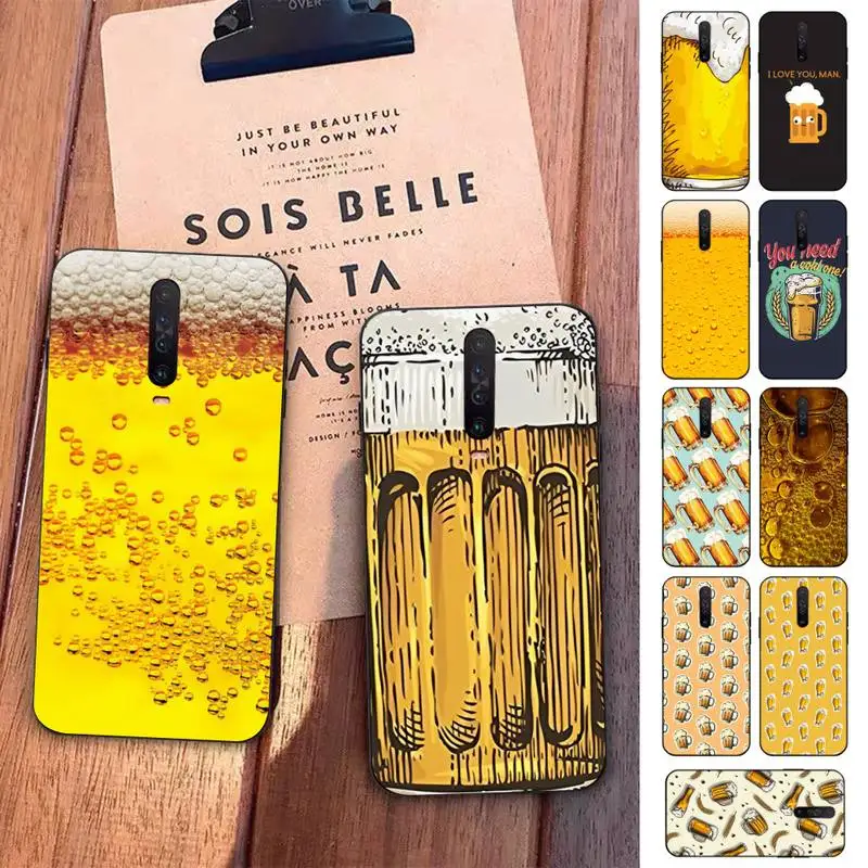 

World Beers Alcohol Summer Bubble Phone Case for Redmi 5 6 7 8 9 A 5plus K20 4X S2 GO 6 K30 pro