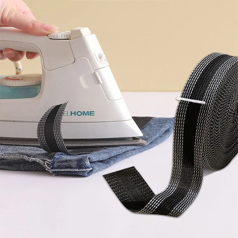 Самоклеящаяся клейкая лента для штанов, ремонтная клейкая лента для завязывания краев на джинсах, одежде, костюмах, брюках, одежды, ткань для шитья своими руками