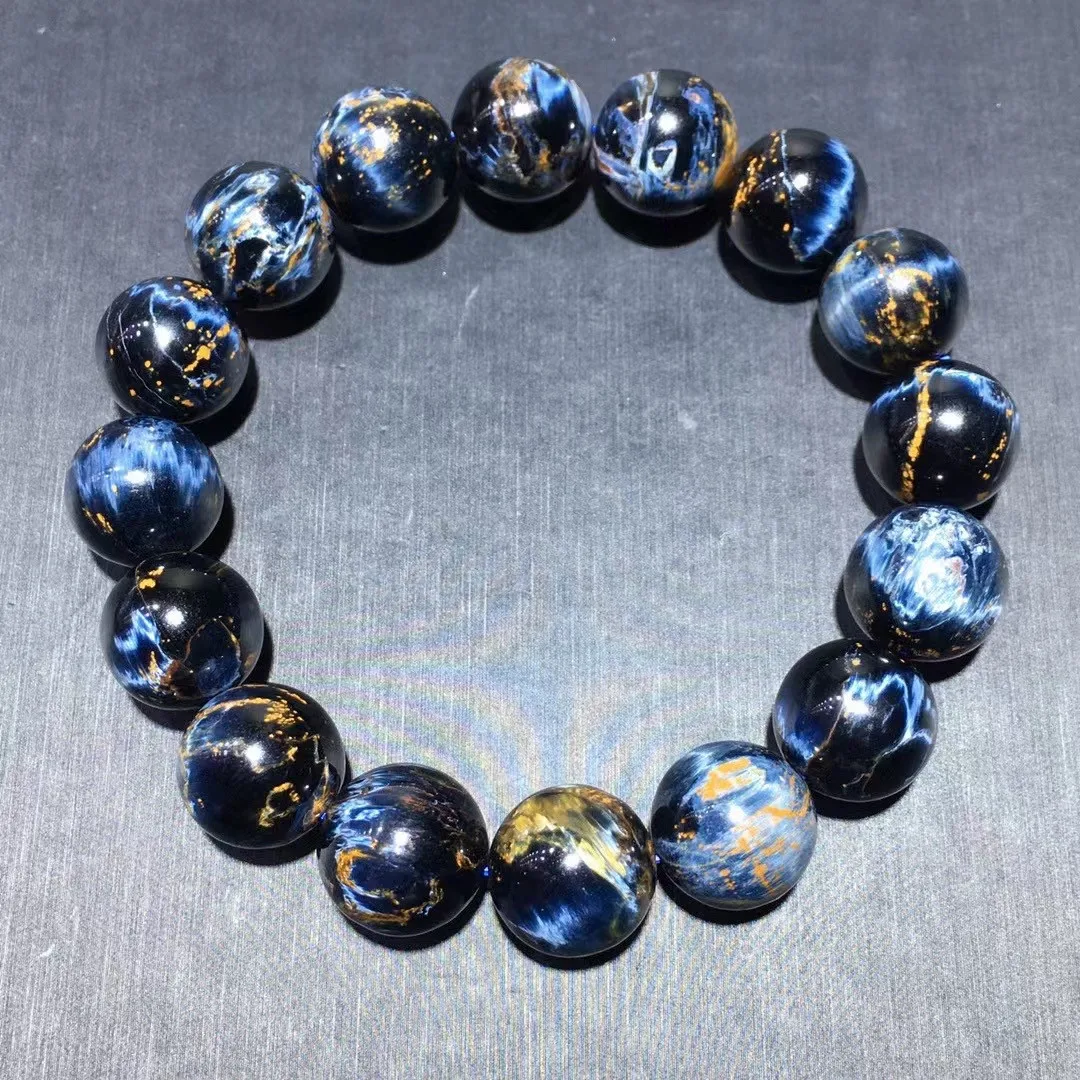 

14mm Natural Pietersite Stone Bracelet Jewelry For Women Men Luck Love Gift Healing Crystal Namibia Energy Beads Strands AAAAA