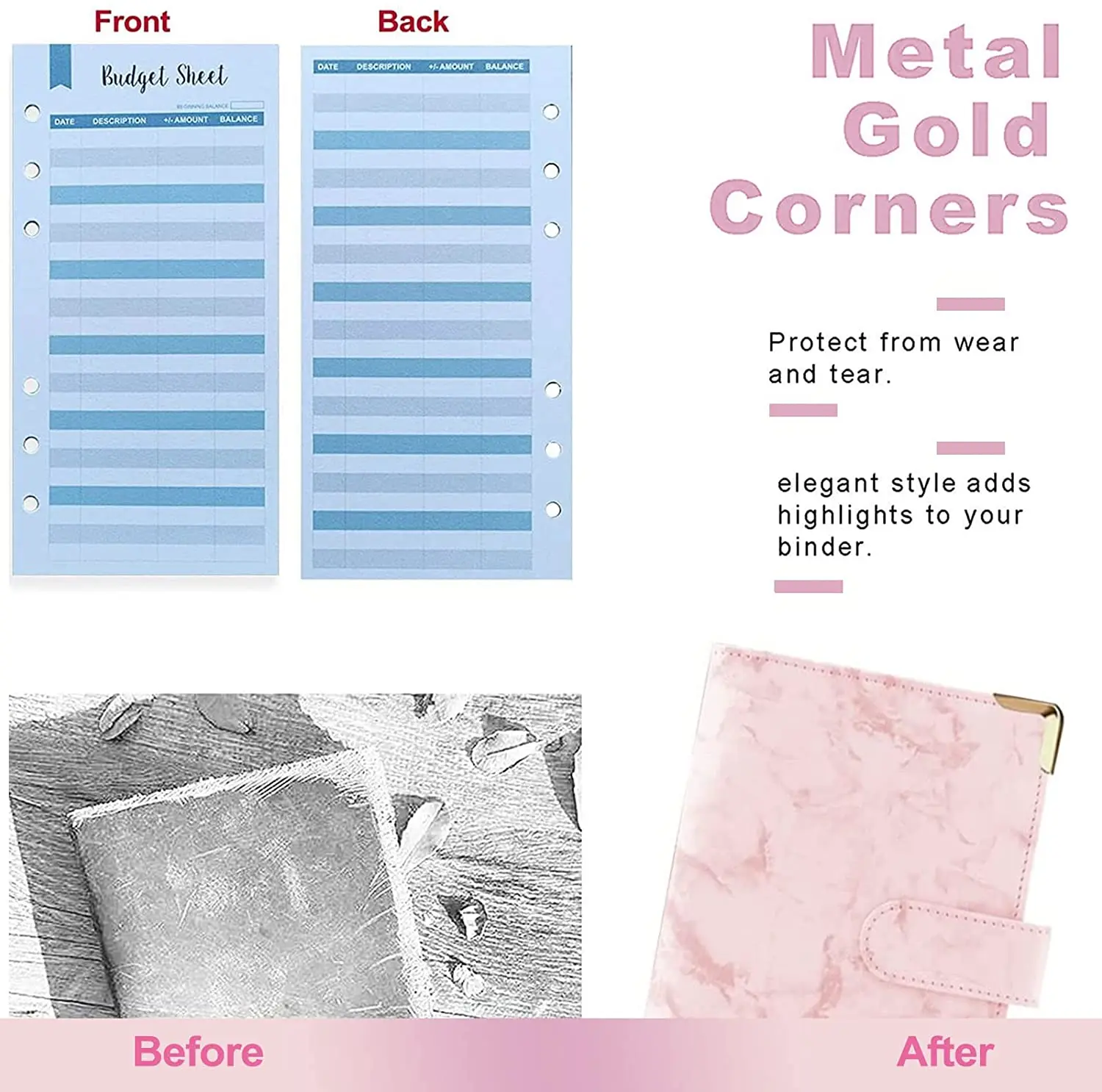 Cena 29 Sztuk Etui Marmurkowe A6 Kołowych Do Segregatorów Terminarz Z Oszczędzania Pieniędzy Spoiwa, środków Pieniężnych Koperty, Budżetu, PU Skóra Spoiwa Dla Oszczędność