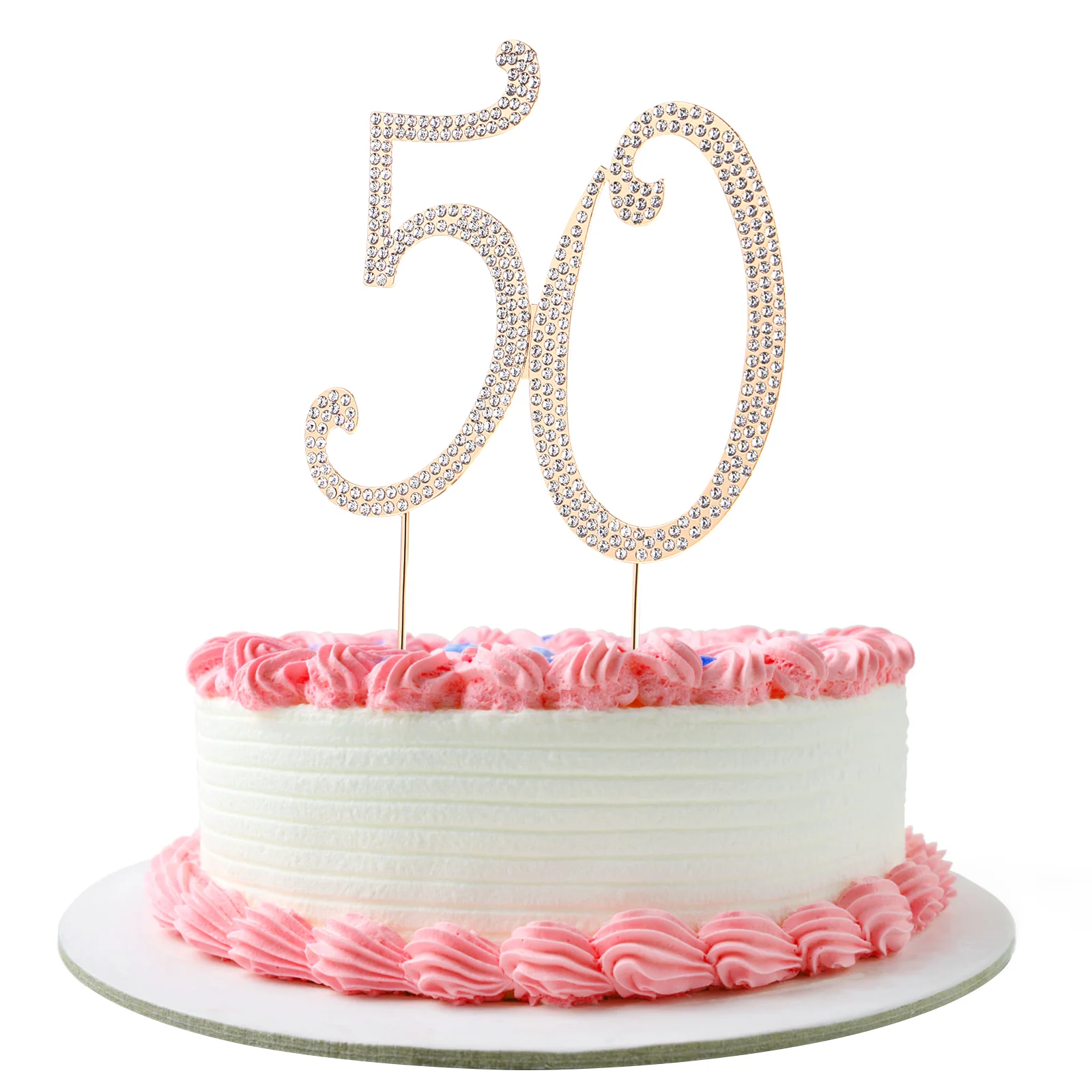 

Cake Topper Birthday 25Th Anniversary Number Rhinestone Decorations Girlsnumbers Party For