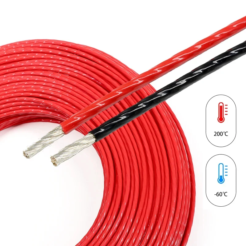 Фото 1 ~ 100 м PTFE посеребренный электронный провод FEP с изоляцией высокой чистоты OFC 30AWG ~ 10AWG DIY аудио наушники HiFi сигнальный медный кабель №3