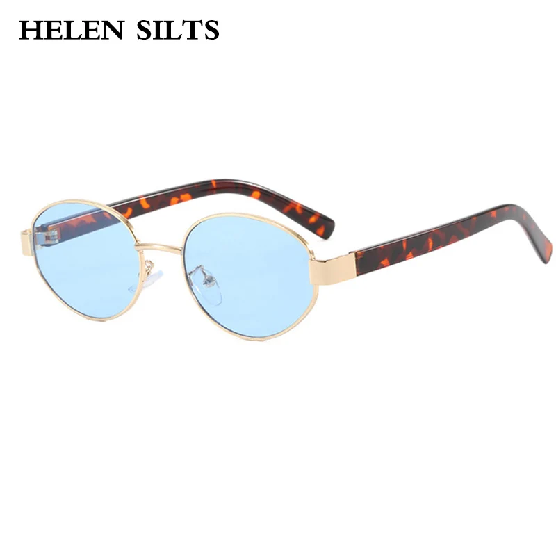 Модные овальные солнцезащитные очки UV400 с градиентными оттенками в