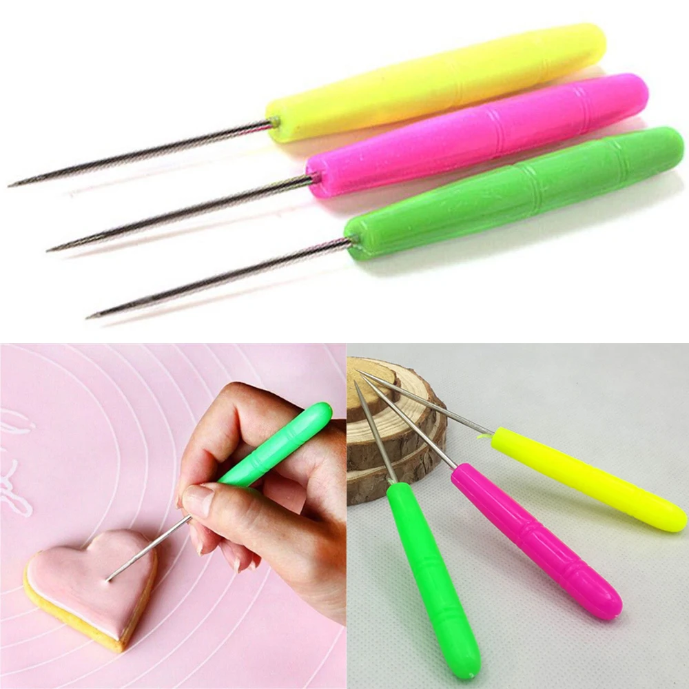 

6pcs Durable Biscuit Needle Cake Tester Baking Tools Stainless Steel Biscuit Icing Sugar Needle Baking & Pastry Tools