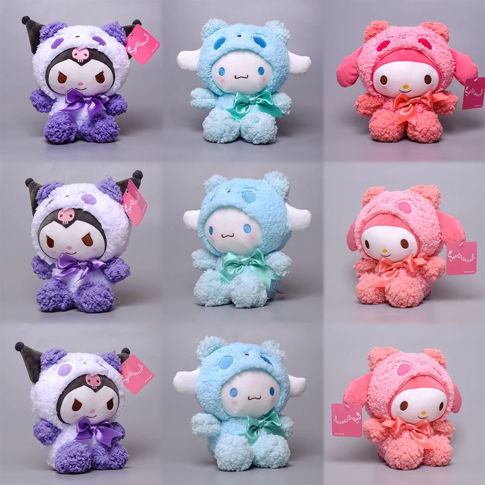 

Sanrio Plush Toys Cute kuromi My Melody Cappuccino Cinnamorol Cartoon Plushie Doll Kawaii Decorate Girl Gifts Become A Bear