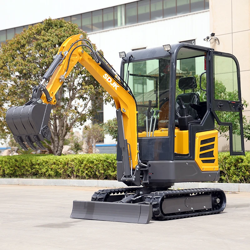 Chinese JKW-18 1.8 ton crawler small digger CE/EPA/EURO 5 mini excavator price for sale with bucket