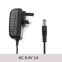 8 4 v1a 2a power adapter charger high quality 8 4v 1a polymer lithium battery charger dual ic 8 4v1a dc 5 5mmx2 1mm uk plug