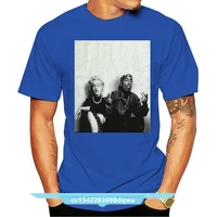 print t shirts men tupac marilyn monroe couple logo hiphop legend graphic new edition