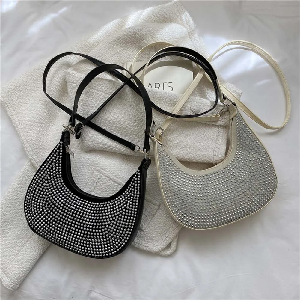 

2022 New Rhinestone Handbag for Women Bag Diamonds Shoulder Bag Purse Ladies Female Crossbody Bag Shining Diamond Underarm Bags