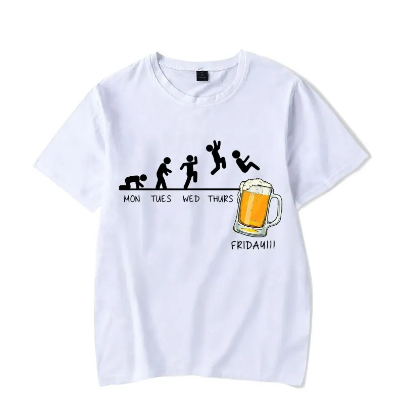 Футболка женская в стиле панк винтажная тенниска с надписью пятница пиво любимый
