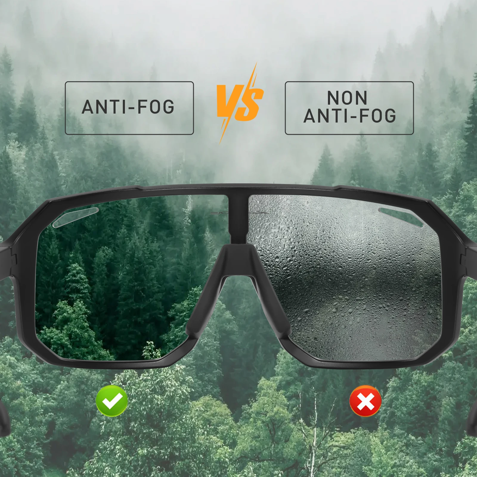 Kapvoe унисекс велосипедные солнцезащитные очки фотохромные линзы защита UV400