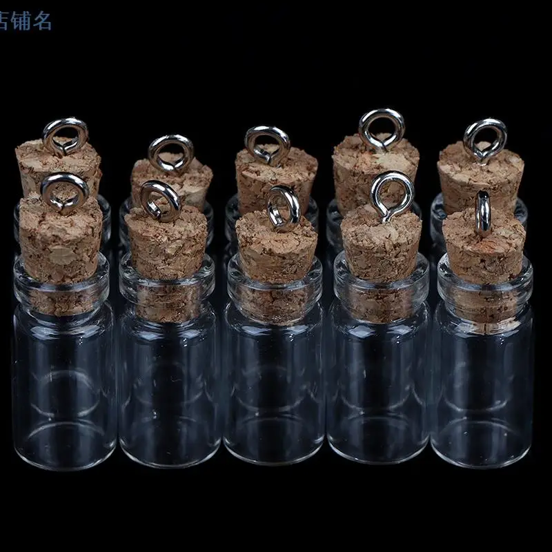 10 шт. маленькие стеклянные флаконы пробковые банки