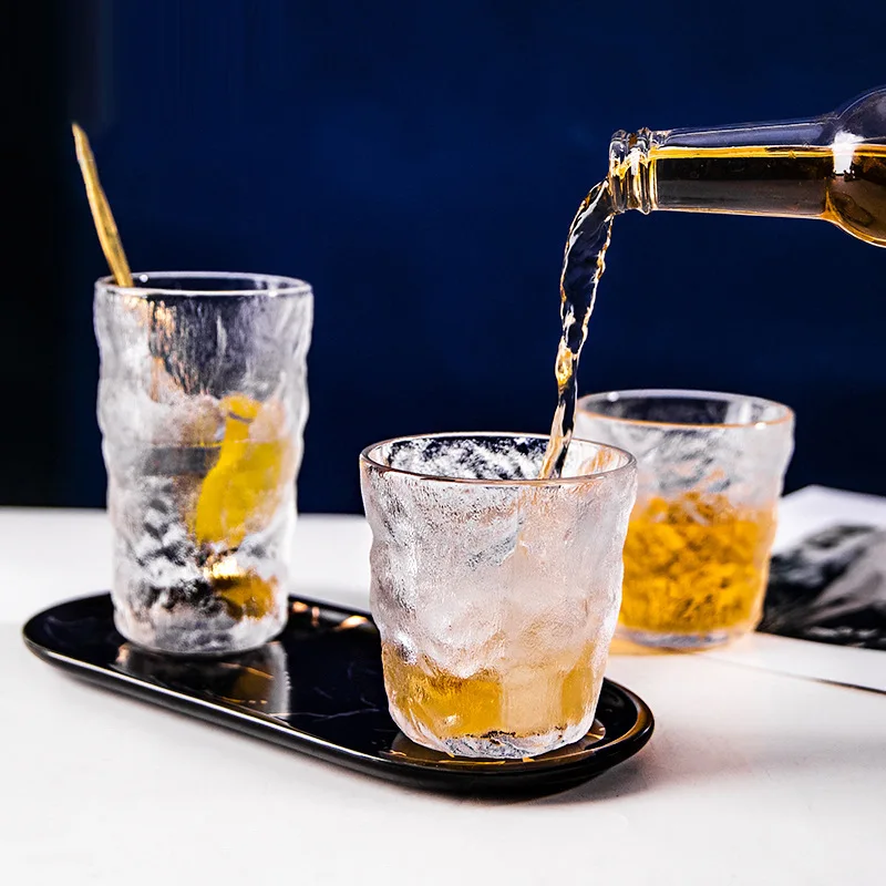 

Japanese crystal glass glacier glass home daily breakfast juice tea cup transparent whisky glass cold drink cup