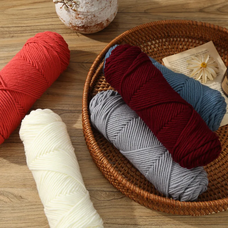 100 г/комплект шерстяная пряжа для вязания 8 слоев