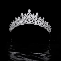zirconia wedding tiaracrystal bridal tiaras for bride womens promparty head accessorieshair accessories