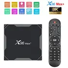 Приставка Смарт-ТВ X96 MAX Plus, 4 + 6432 ГБ, Android 90, 4 ядра, Wi-Fi, BT