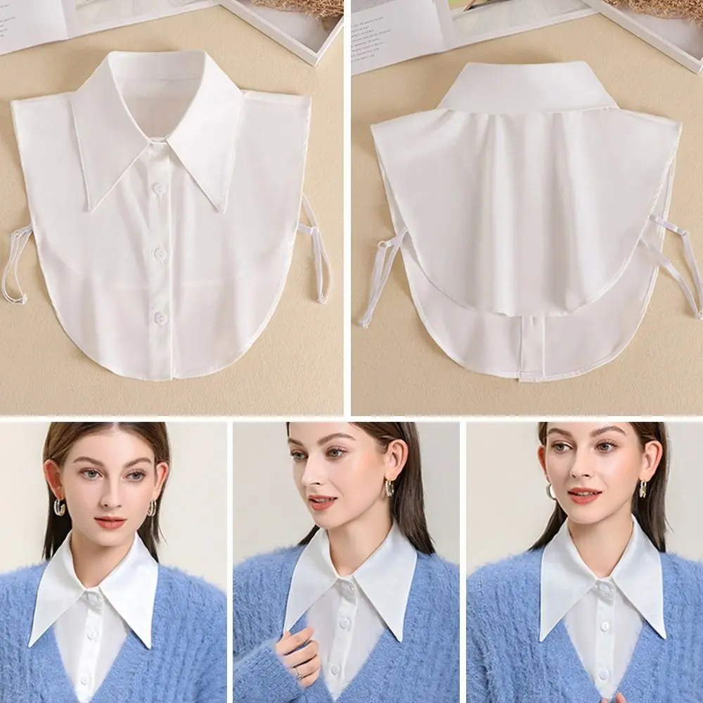 

Модный классический хлопковый съемный отворот рубашки Поддельный Воротник Аксессуары для одежды Блузка накладной воротник
