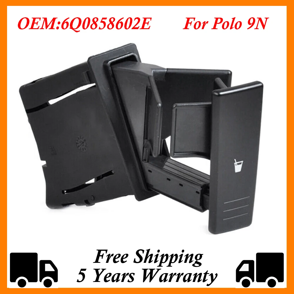 

New For Polo 9N 2002 2003 2004 2005 2006 2007 2008 2009 2010 Car Center Console Cup Holder Three Colors 6Q0 858 602 6Q0858602E