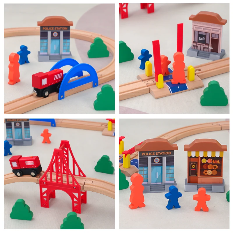 Все виды деревянных гоночных треков деревянная железная дорога железнодорожные