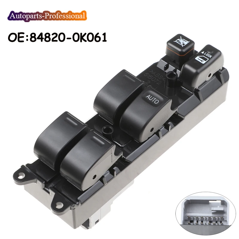 

Новый Электрический переключатель управления окном 848200K061 84820-0K061 для Toyota Hilux Fortuner Corolla Soluna Vios 84820-44030