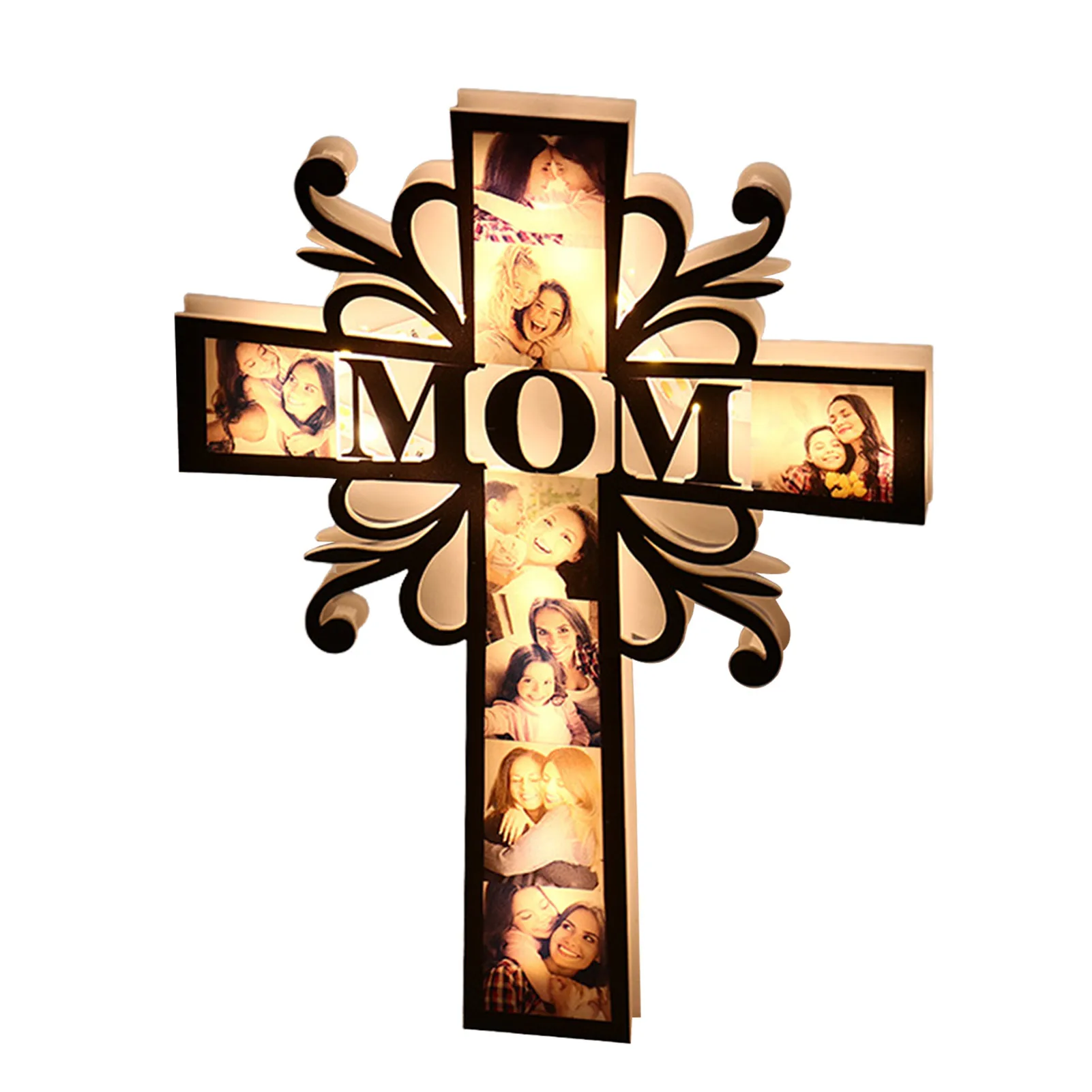 

Пользовательский светодиодный светильник крестообразное украшение светодиодный светильник акриловый рисунок ночной Светильник s USB насто...